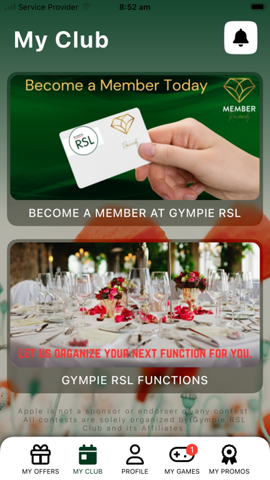 Gympie RSL Screenshot