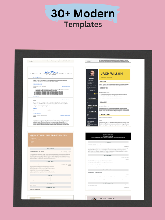 Resume Maker:AI resume builder iPad screenshot 2 - Business app