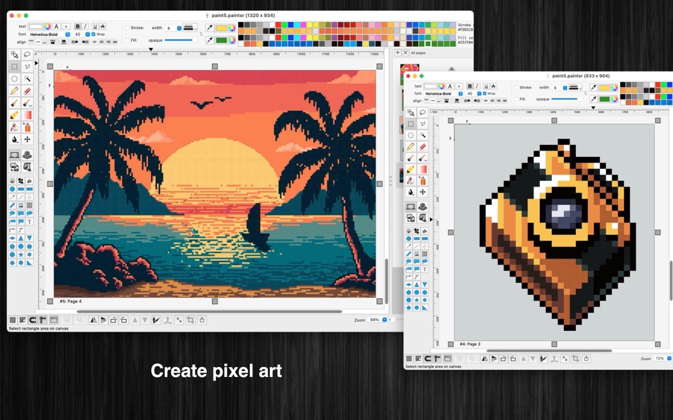 #3. Paint raster (macOS) Podle: Tien Thinh Vu