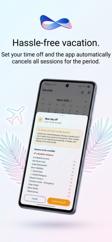 Session Flow: Schedule & Pay iPhone screenshot