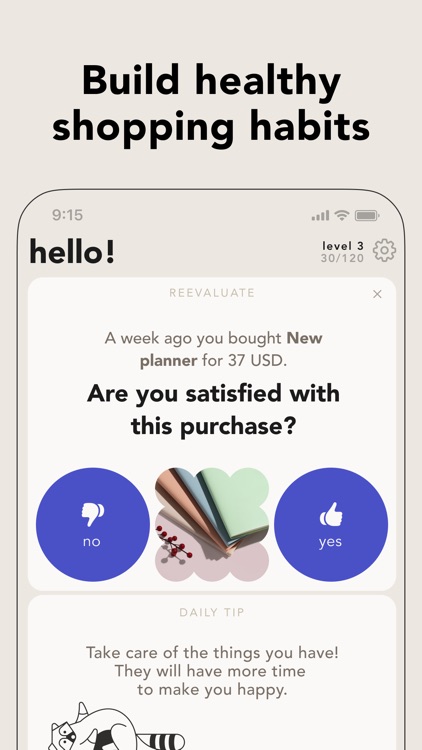 bless. minimal shopping habits