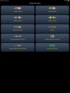 Resistor color codes calc iPad image 1