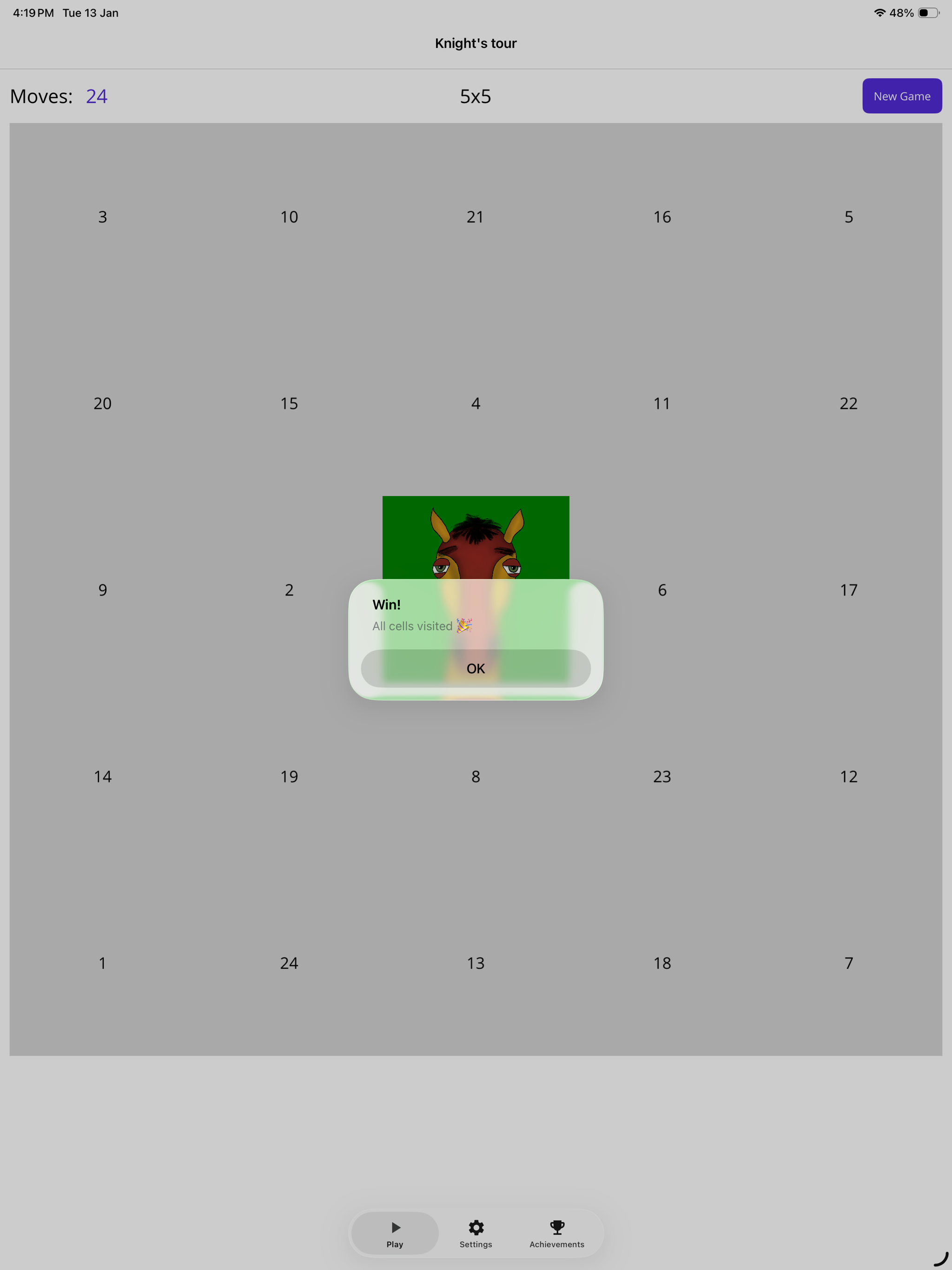Knight Tour Trainer screenshot 11