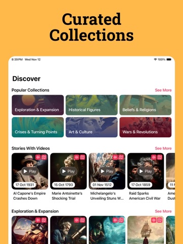 Learn History - HistoryDays iPad screenshot