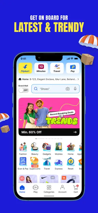 Flipkartのスクリーンショット（1/8）