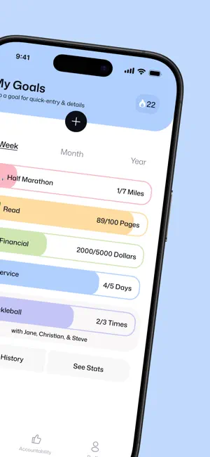 GoalUp: Set, & Track Goals screenshot 2