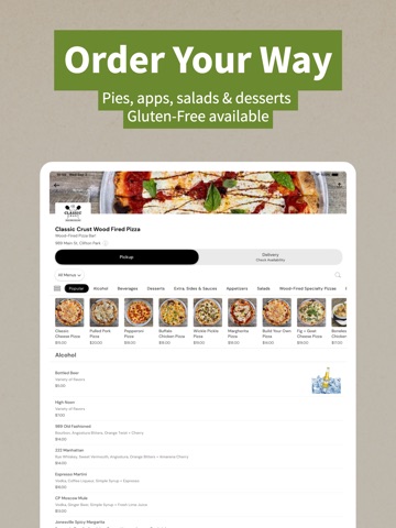 Classic Crust Wood Fired Pizza iPad screenshot