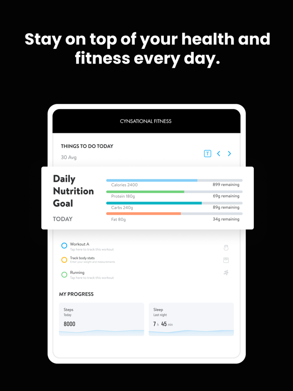 Screenshot #5 pour Cynsational Fitness App