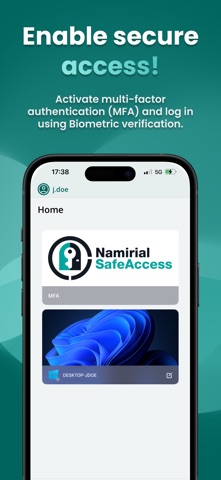 Namirial SafeAccess screenshot