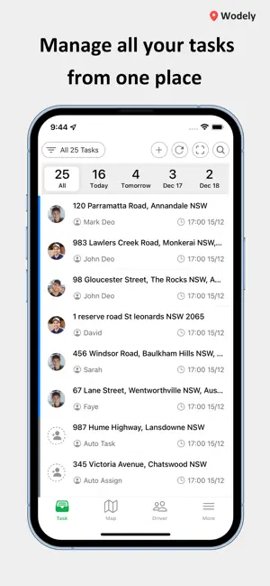 Wodely Dispatcher screenshot 2
