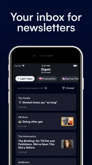 Newsletter Reader by Meco screenshot 1