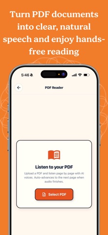 AnyToSpeech iPhone screenshot
