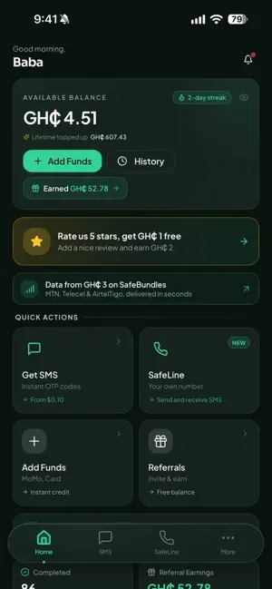 SafeCode OTP screenshot 1