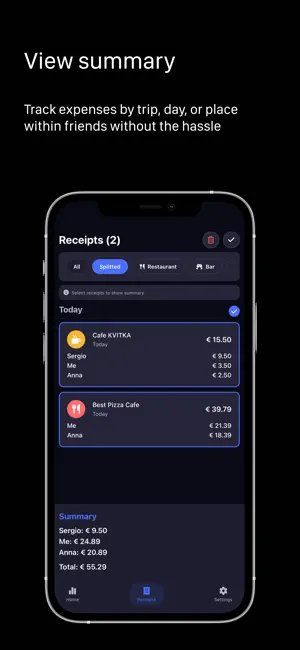 NoPapel - Receipts splitting screenshot 3