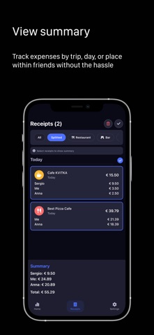 NoPapel - Receipts splitting screenshot