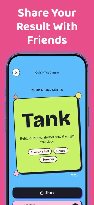Nickname Generator - Fun Quiz screenshot 2
