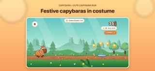 CapyDash: Cute Capybara Run iPhone screenshot