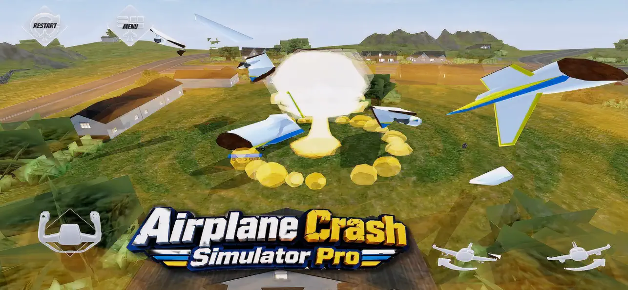 Screenshot #1 pour Airplane Crash Simulator Pro