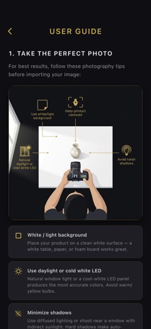 ProductShot iPhone screenshot