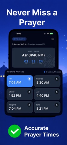 Athan: Prayer Times & Qibla iPhone screenshot