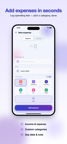 Pocket Balance: Budget Tracker Screenshot 2 of 5