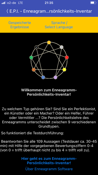 Enneagramm Test app screenshot