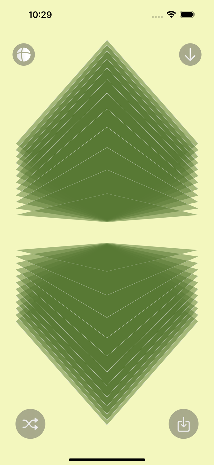 Creador de arte con formas