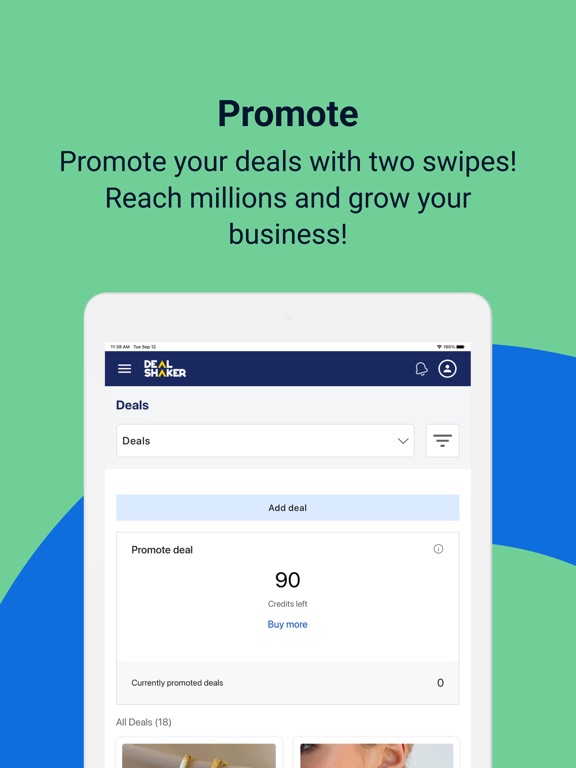 Dealshaker Merchants iPad screenshot 6 - Shopping app
