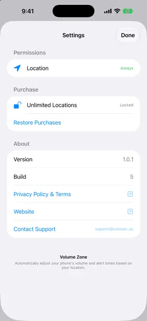 Volume Zone screenshot 2