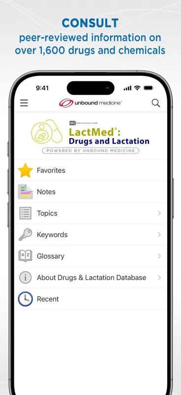 Drugs and Lactation (LactMed®) screenshot 1 of 5