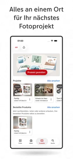 Screenshot von CEWE MyPhotos: Online Speicher auf dem iPhone 5