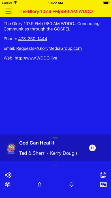 The Glory 107.9 FM / 980 AM iPhone screenshot 3 - Entertainment app