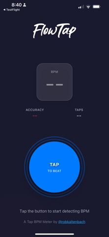 FlowTap BPM Meter screenshot