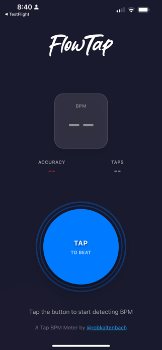 FlowTap BPM Meter Screenshot 1 of 2