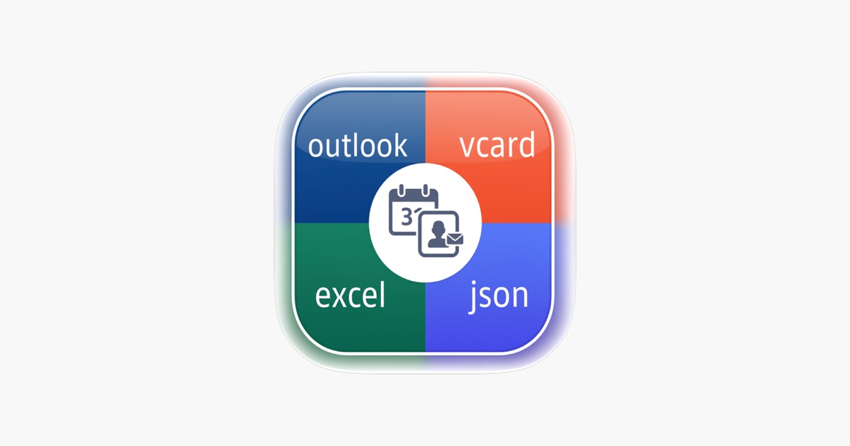 ‎Contacts to vCard, Excel, JSON App - App Store