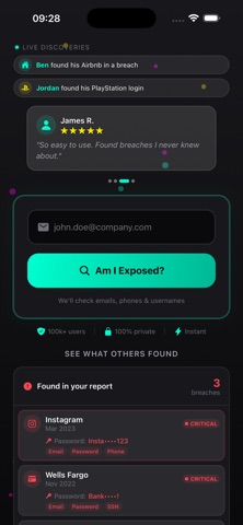 LeakNix iPhone screenshot