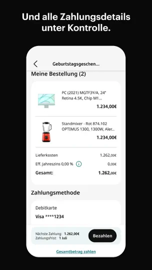 Screenshot von Openbank Pay auf dem iPhone 4