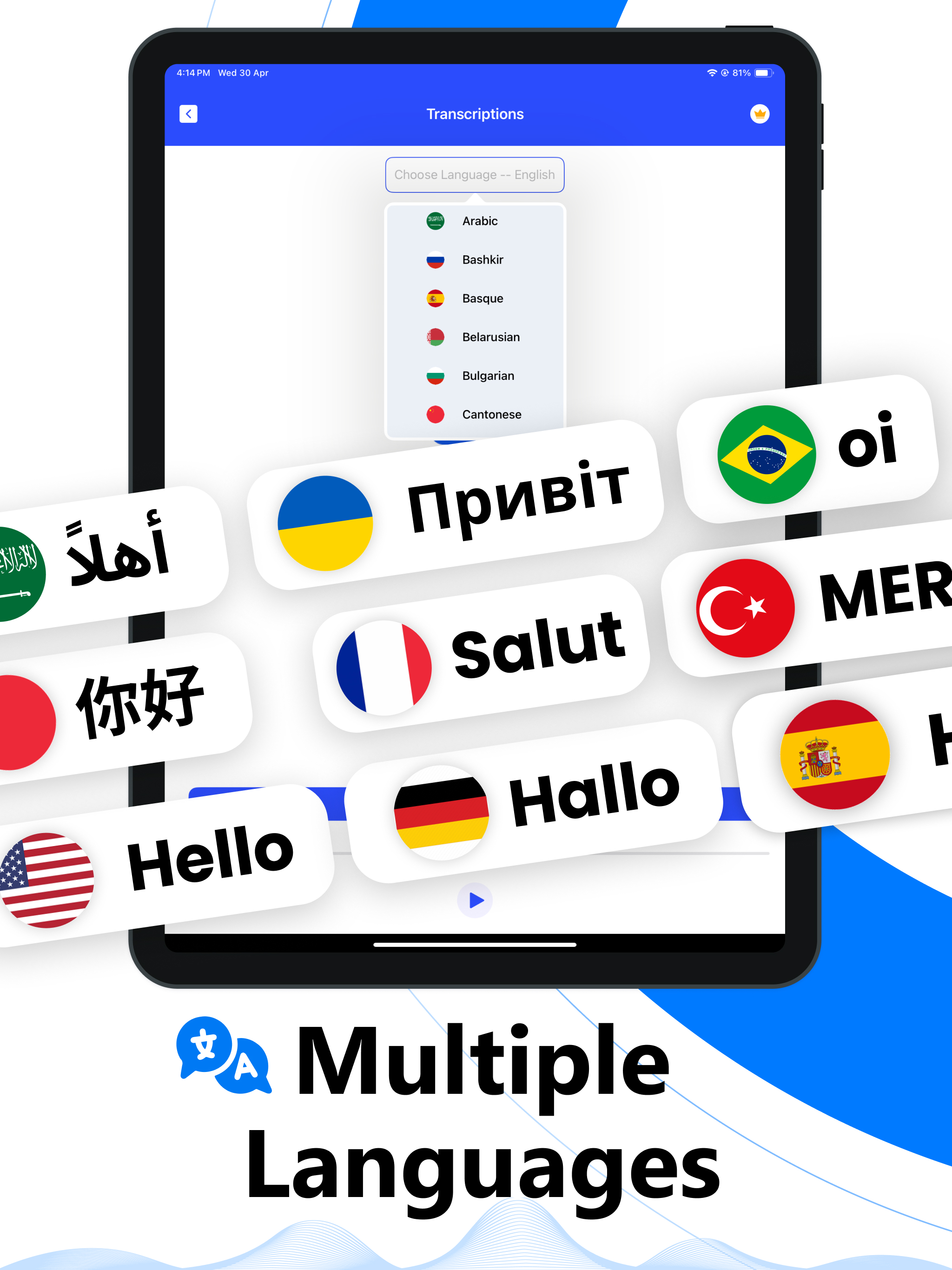 Speech to Text & AI Note Taker
