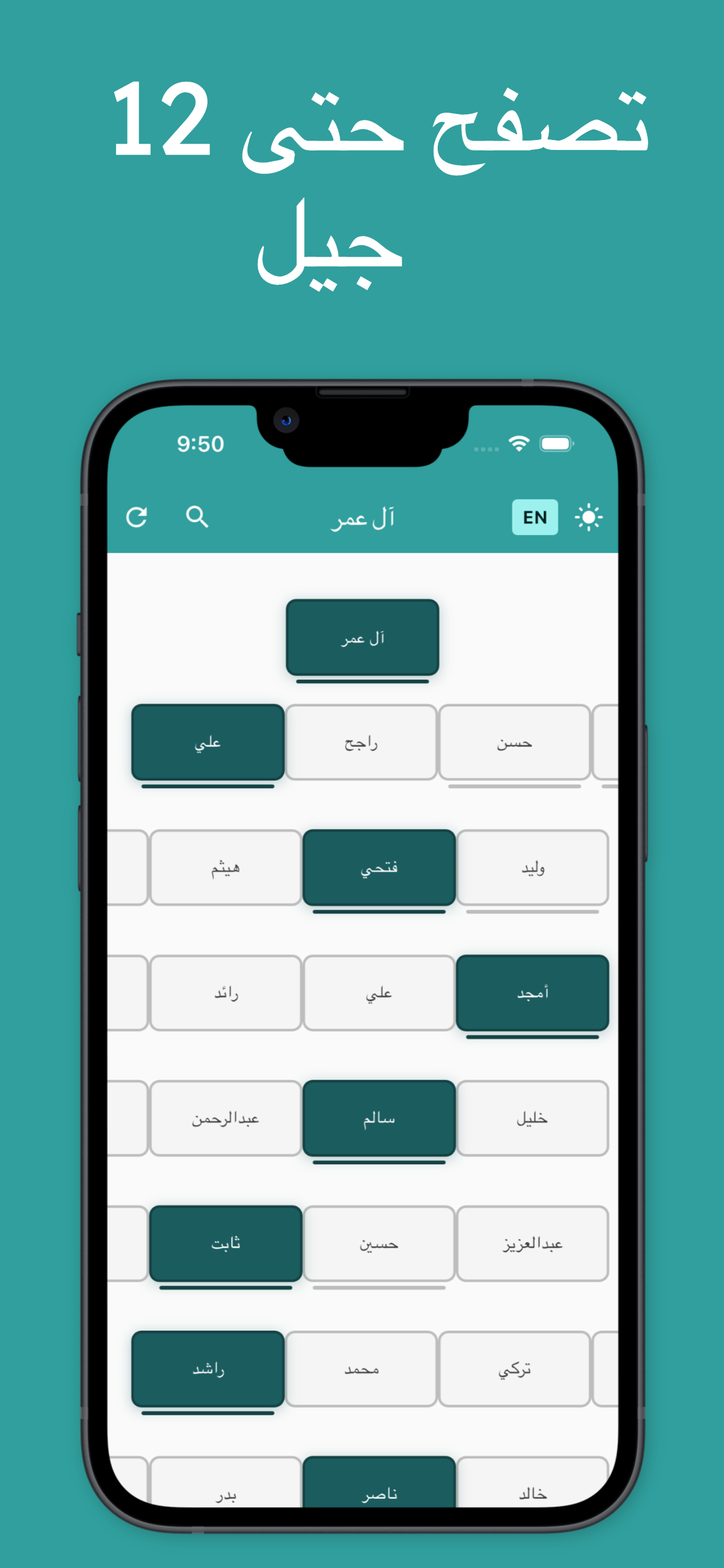 شجرة العائلة - النسب