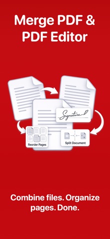 Merge PDF - PDF Combiner iPhone screenshot