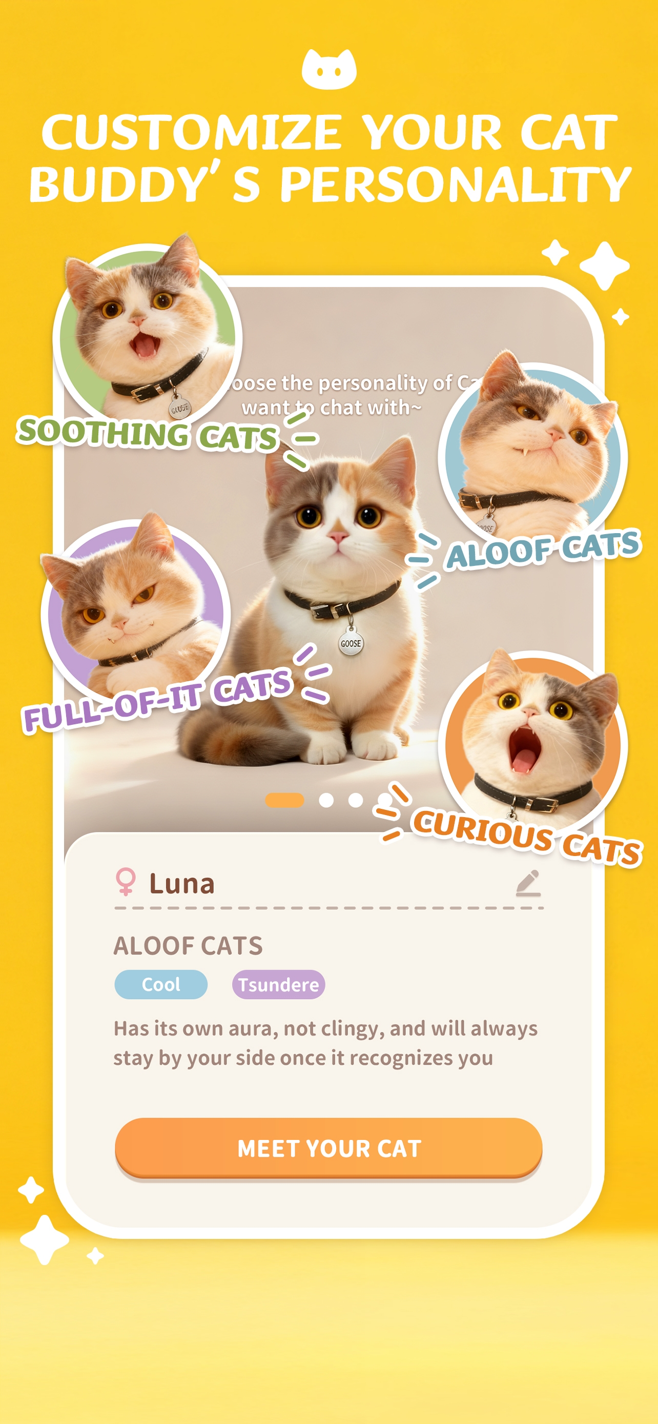 Meowster:AI猫と話せる癒しチャット screenshot 3