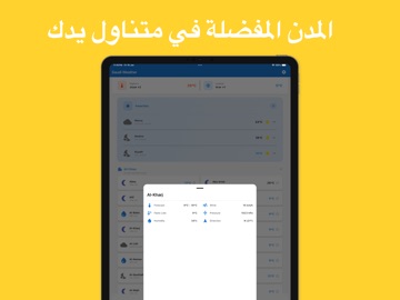 طقس مدن السعودية iPad screenshot 2