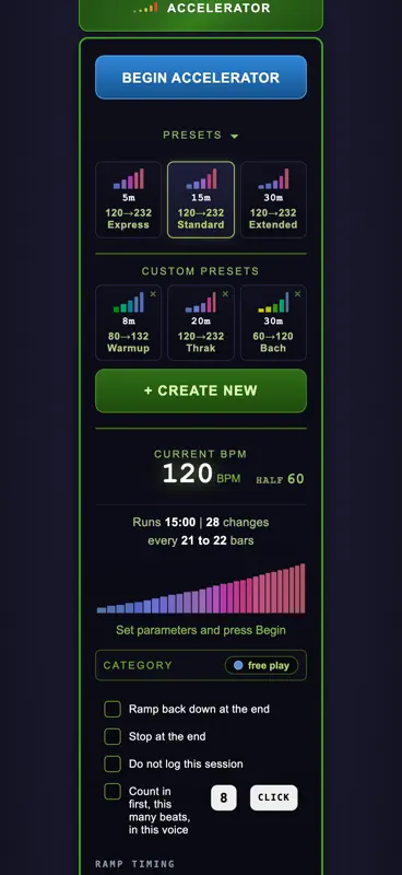 Accelerating Metronome screenshot 4 of 10