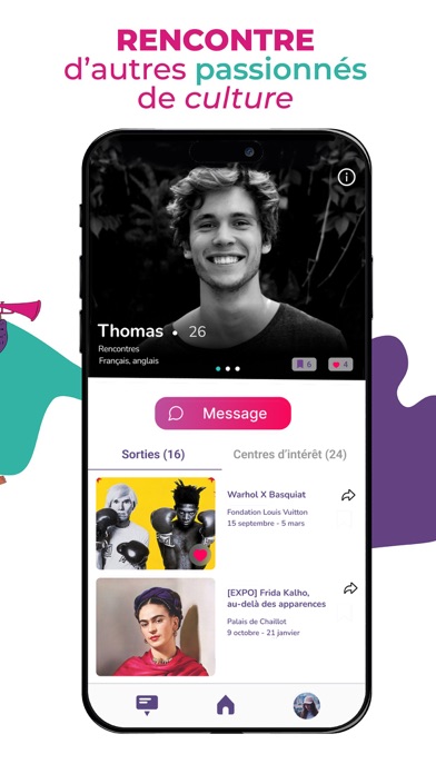 Complices: culture & rencontre Screenshot