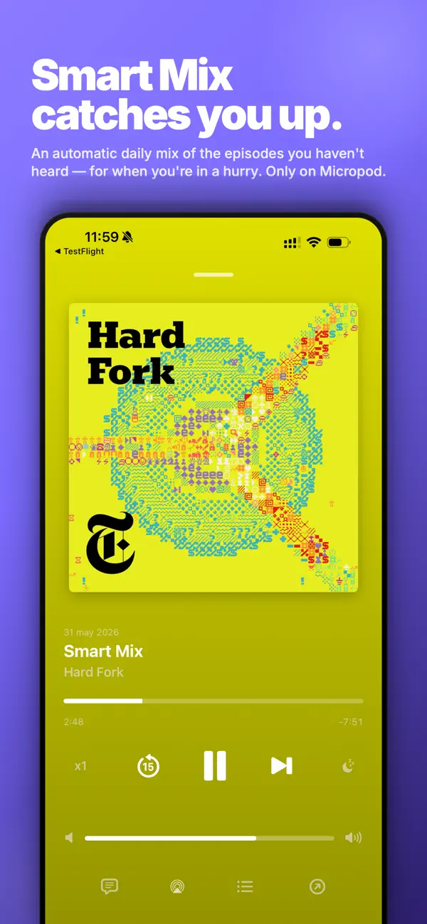 Micropod. Podcasts with AI Screenshot 1