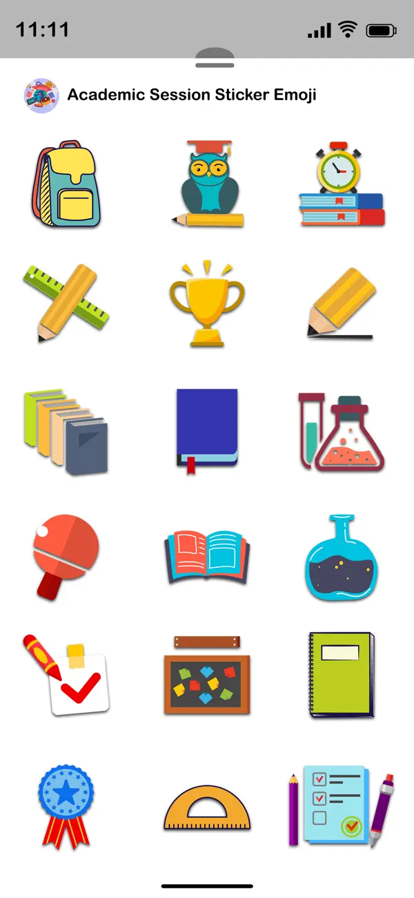Screenshot #3 pour Academic Session Sticker Emoji