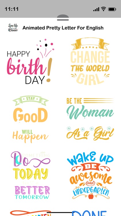 Pretty Letters for English