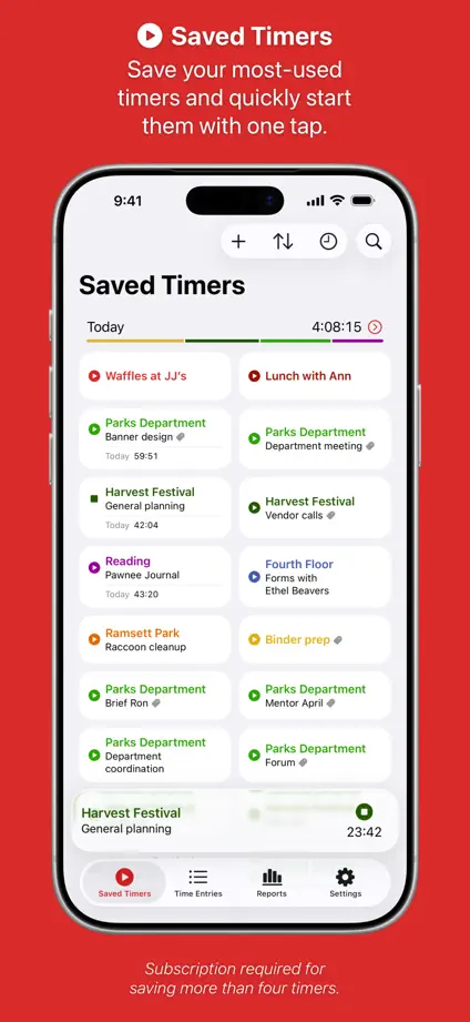 Timery, App Store screenshot 1