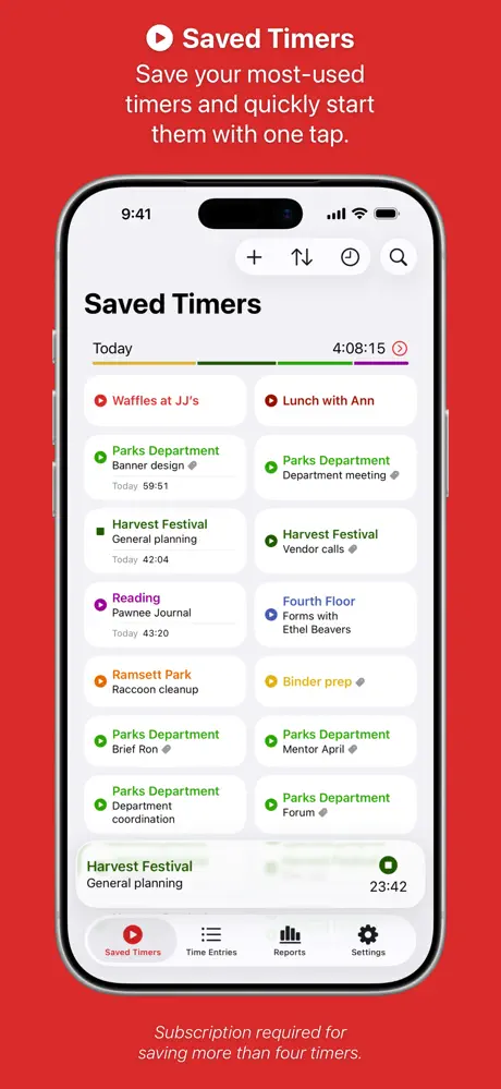 Timery, App Store screenshot 1
