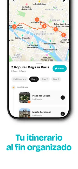 Plany - Planificador de viajes iPhone screenshot 3